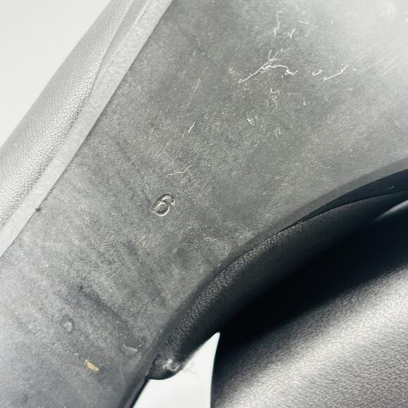 Jeffrey Campbell Shoes Womens 6 Black Platform Caviar Mules Heels Square Toe - Picture 10 of 12